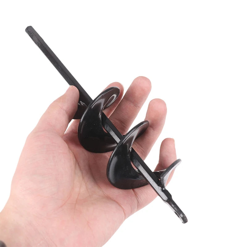 1 Pc Spiral Pole Auger Set Garden Planting Flowers Plant Supplies Loose Soil Digging Hole Metal Drill Bit Garden Power Tools