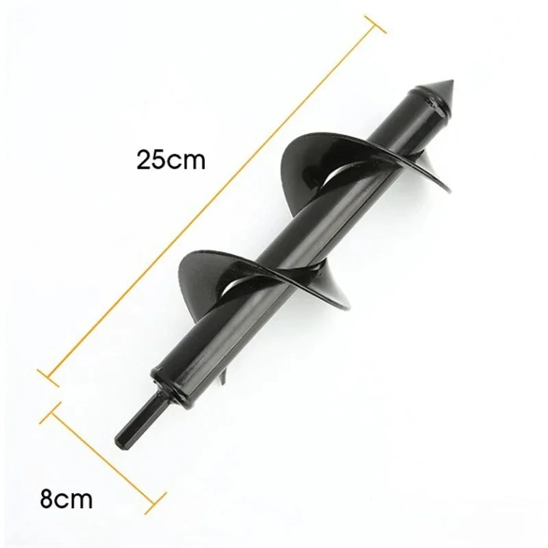 Planter Auger Spiral Drill Bit Flower Planter Earth Planting Hole Cutter Drill Bits Digger Tool Garden Plant Tools Accessories
