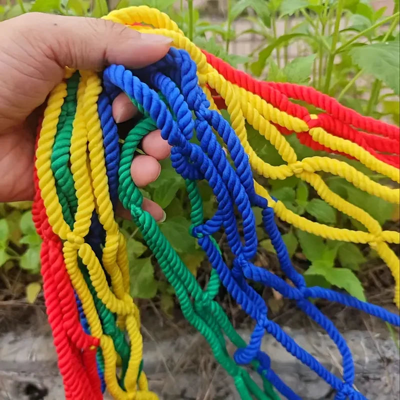 Colorful Nylon Mesh Child Safety Net Anti Falling Net Balcony Window Staircase Deck Football Field Fence Protection Baby Cat Dog
