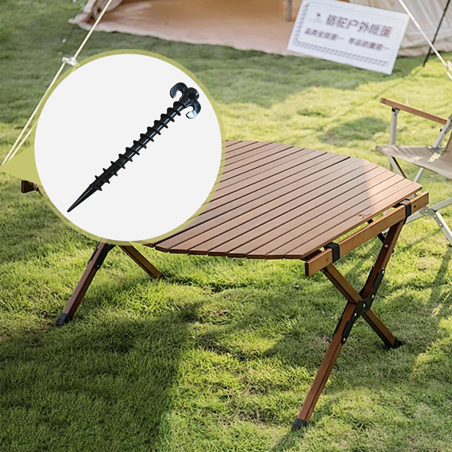5/10/20Pcs Tent Pegs Canopy Stakes Durable Ground Anchor Nail with Great Holding Power Suitable for Rain Tarps Hiking Gardening