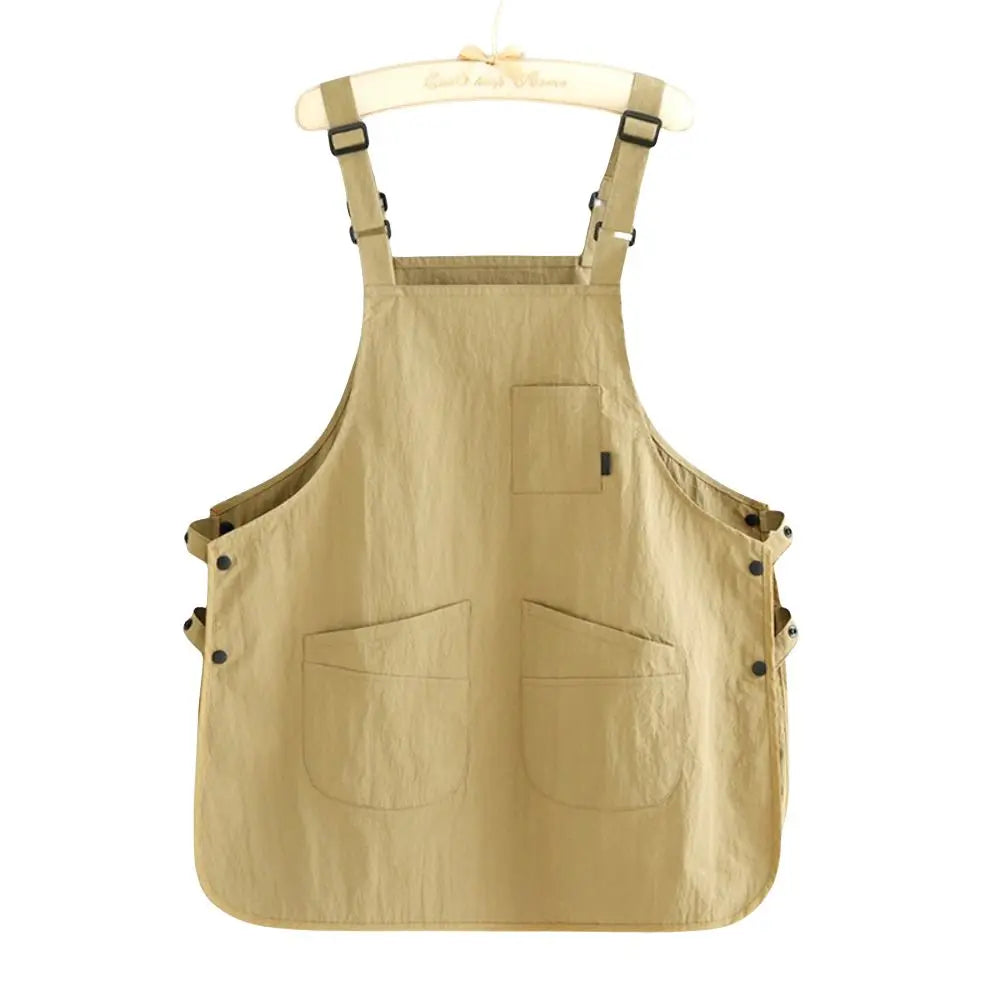 New Japanese Style Catering Workwear Apron Waterproof Stain Resistant Working Overalls Household Work Clothes for Cafe Barber
