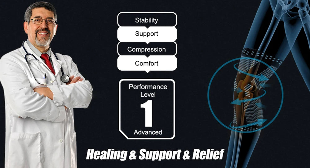 1/2Pcs Sport Compression Knee Support Brace Patella Protector Knitted Silicone Spring LegPad Cycling Running Basketball Football
