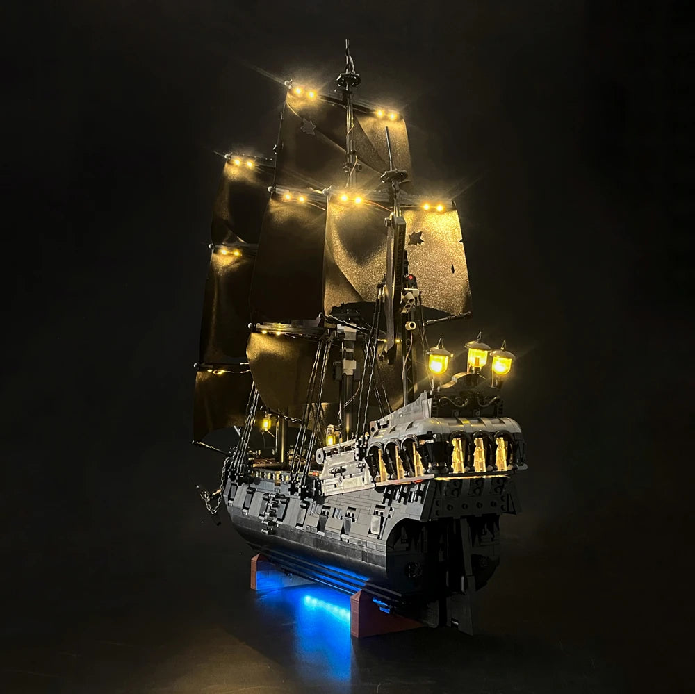 BYB LED Light Kit For LEGO 10365 Captain Jack Sparrow's Pirate Ship Building Blocks Decorative Lamp (Not Include Building)