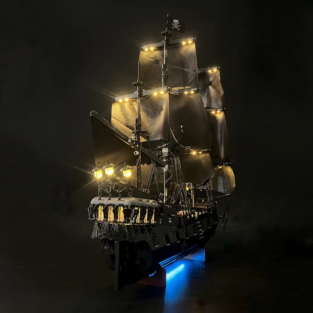 BYB LED Light Kit For LEGO 10365 Captain Jack Sparrow's Pirate Ship Building Blocks Decorative Lamp (Not Include Building)