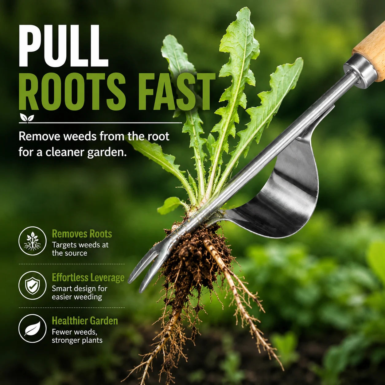 Manual Weed Remover, Stainless Steel Spatula Weed Puller, Garden Crack Weeder for Yard Patio Hoe Gardening Tool