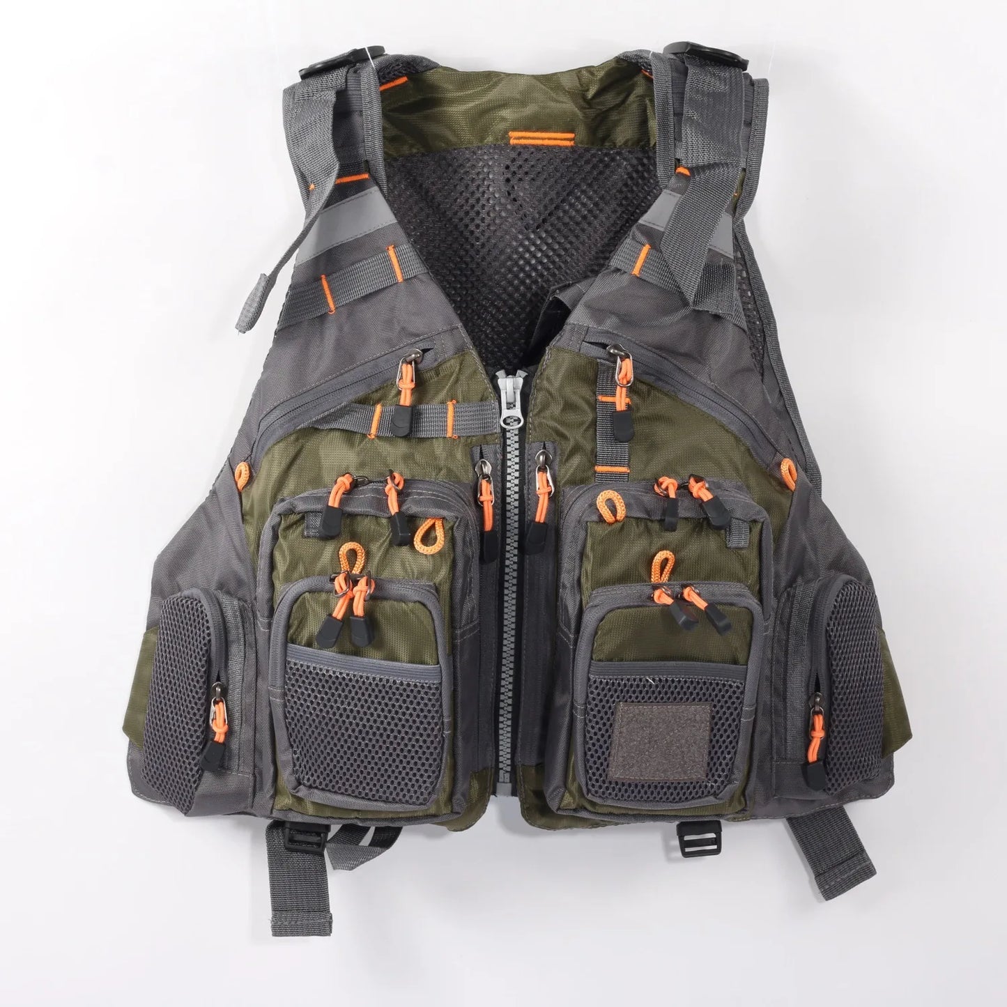 Breathable Fishing Vest Outdoor Sports Mountaineering Hiking Cycling Adjustable Fly Fishing Swim Vest Fishing Tackle