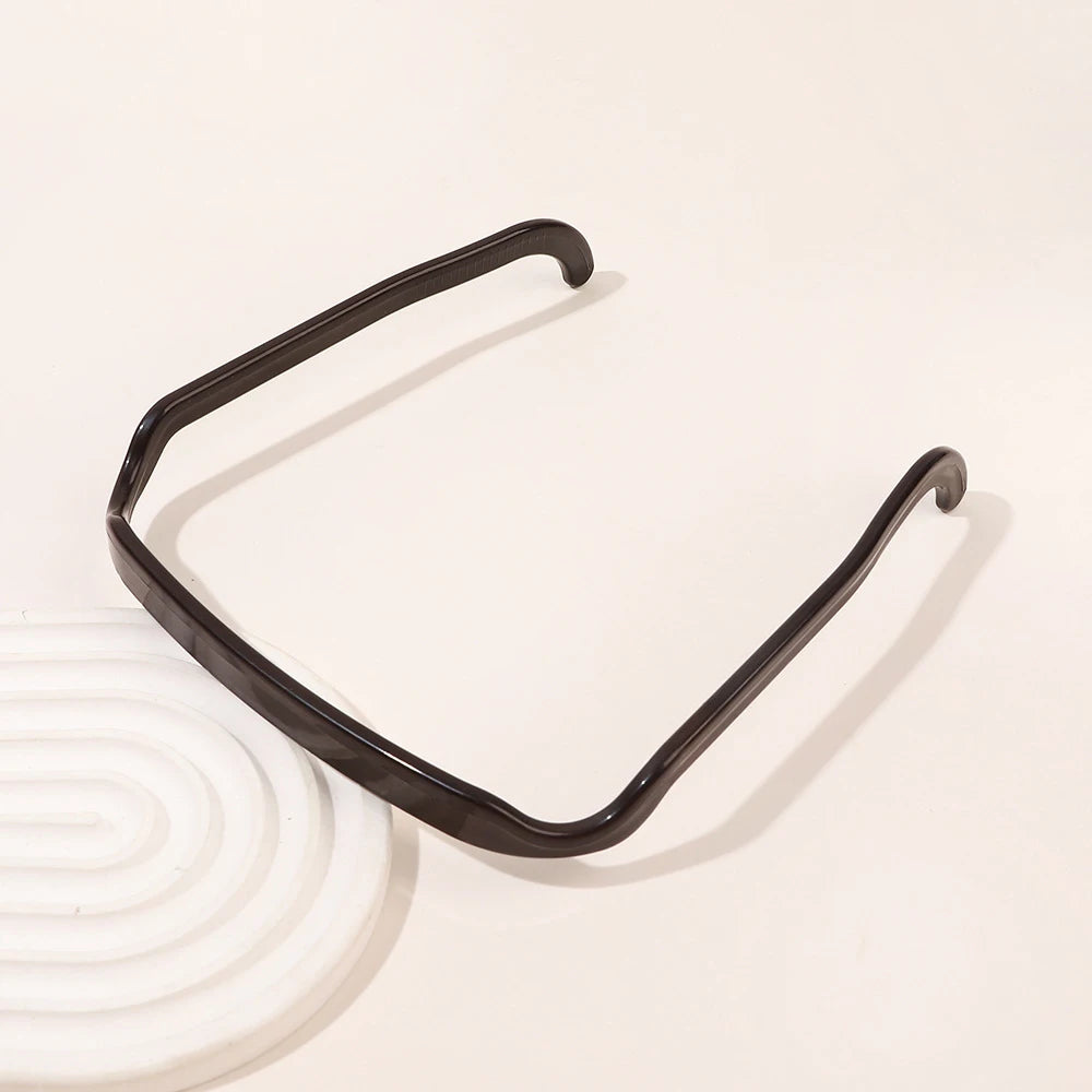 1/3pcs Women Square Glasses Headband Coloful Invisible Fixed Hair Clips Wave Curly Hair Ties Temples Headband Accessories