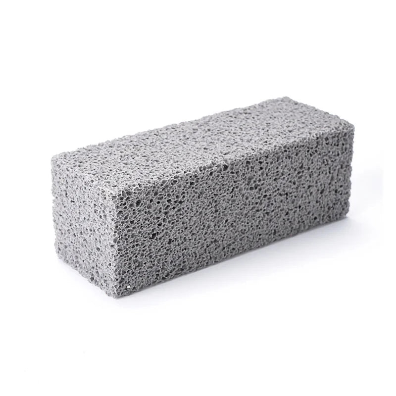 1PC BBQ Grill Cleaning Brush with Pumice Brick Block - Outdoor Kitchen Barbecue Cleaning Tool for Grill Rack
