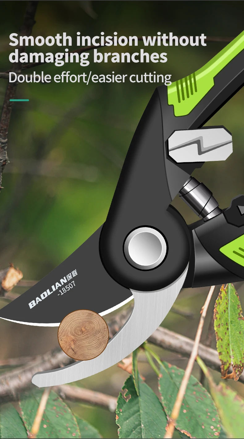 Industrial Grade Pruning Shears Are Labor-Saving Gardening Tools With Sharp, Durable, And Non Slip Scissors