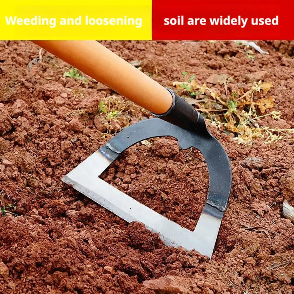 14-26CM Professional Weeding Hoe Handheld Hollow Hoe Thickened Manganese Steel Agricultural Weeding Hoe Planting Vegetable Garde