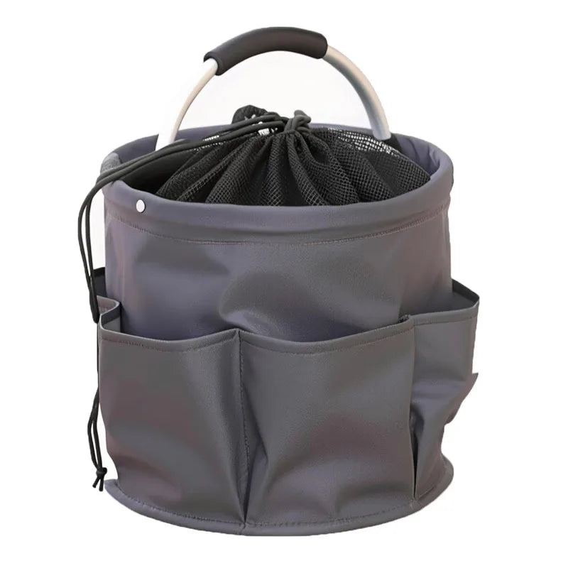 17L Large Storage Organiser Bag Folding Basket Picnic Tote Outdoor Cleaning Caddy with Handle Tool Bag Cleaning Supplies