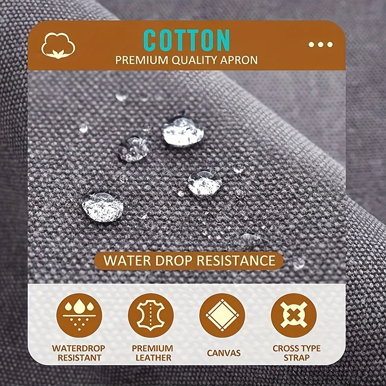 Good Thickened High Quality Cotton Canvas Summer Waterproof Apron Catering Shop Kitchen Home Gardening Commercial Waist Apron