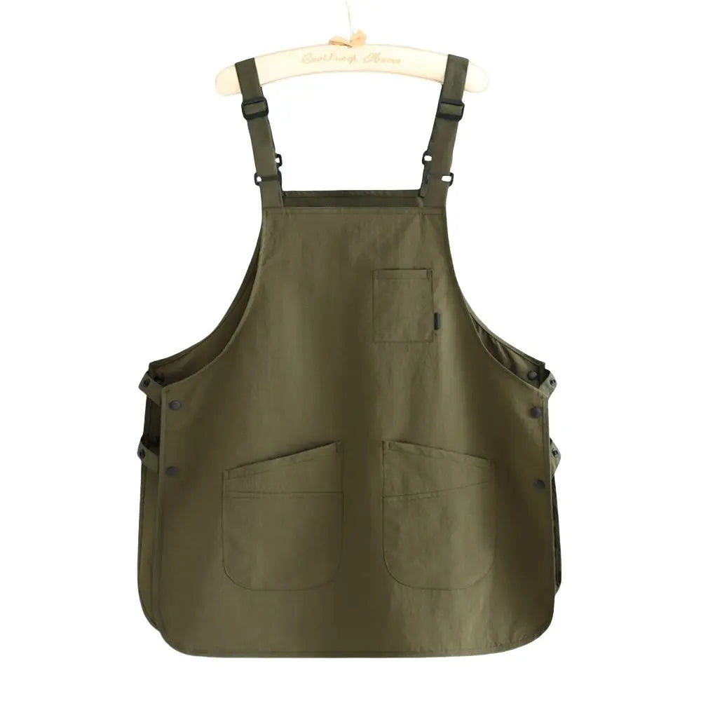 New Japanese Style Catering Workwear Apron Waterproof Stain Resistant Working Overalls Household Work Clothes for Cafe Barber