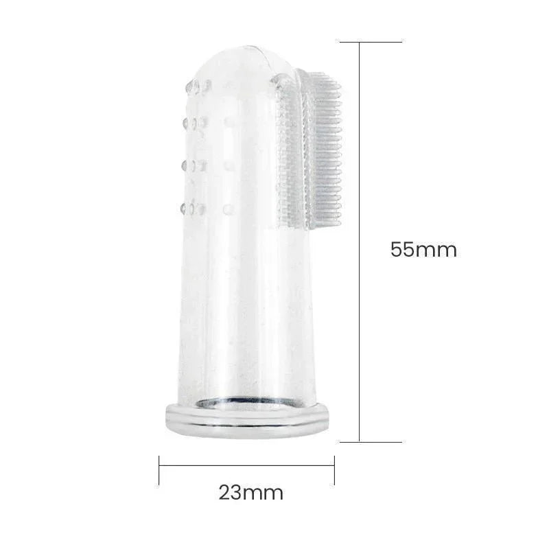 5pcs Super Soft Pet Finger Toothbrush Dog Brush Bad Breath Tartar Teeth Care Tool Dog Pet Supplies Cepillo Para Perro