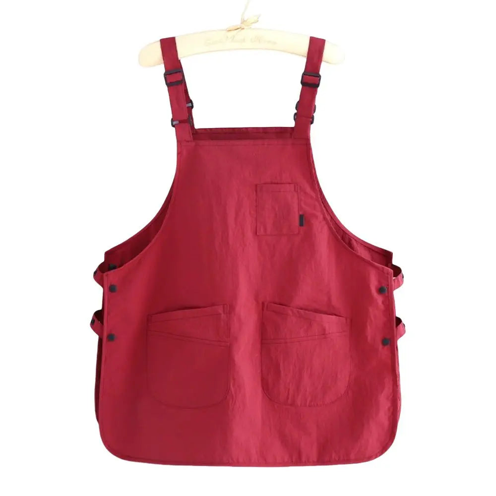 New Japanese Style Catering Workwear Apron Waterproof Stain Resistant Working Overalls Household Work Clothes for Cafe Barber