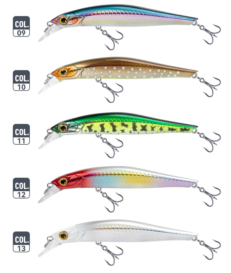 Kingdom Sinking Minnow Saltwater Fishing Lures  Crankbait  Hard Baits Good Action Wobblers Artificial Trout Lure For Sea Bass