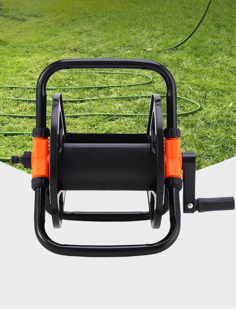 DIY Hose Reel Portable Water Pipe Storage Rack Single Arm Pipe Coiler Garden Supplies