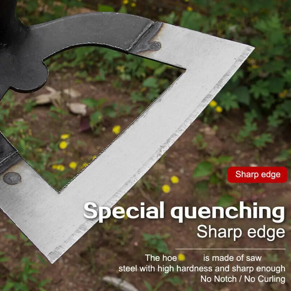 14-26CM Professional Weeding Hoe Handheld Hollow Hoe Thickened Manganese Steel Agricultural Weeding Hoe Planting Vegetable Garde